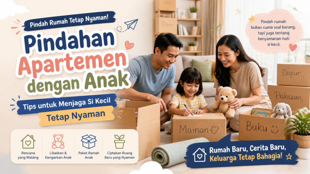 Pindahan Apartemen Bersama Balita: 8 Cara Menjaga Anak Tetap Nyaman